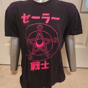 Sailor Moon Neon Cyberpunk Japanese Shirt